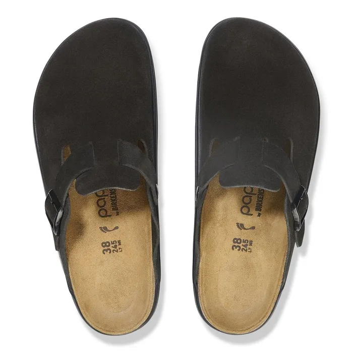 Women Birkenstock Platforms Boston Chunky Blackblack