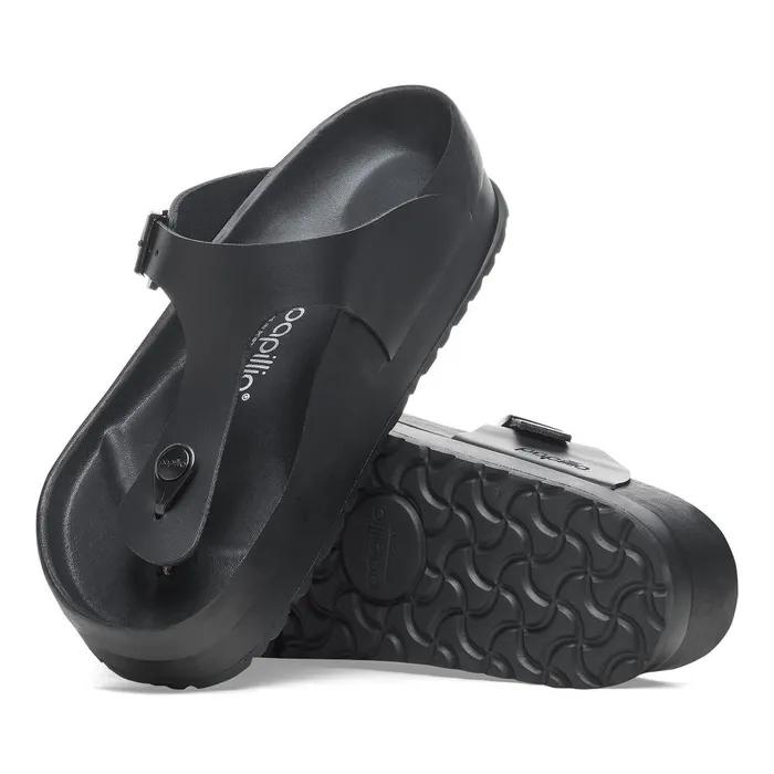 Women Birkenstock Thong Gizeh Flex Platform Black
