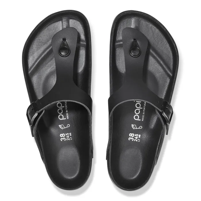 Women Birkenstock Thong Gizeh Flex Platform Black
