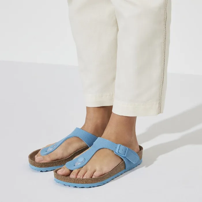 Women Birkenstock Thong Gizeh Vegan Sky Blue