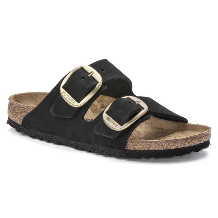 Women Birkenstock TwoStrap Arizona Big Buckle Black
