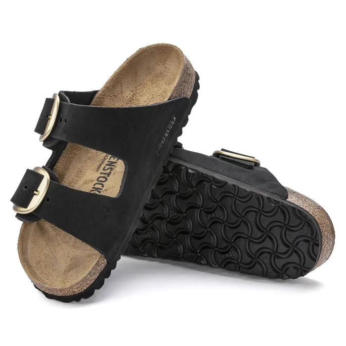 Women Birkenstock TwoStrap Arizona Big Buckle Black