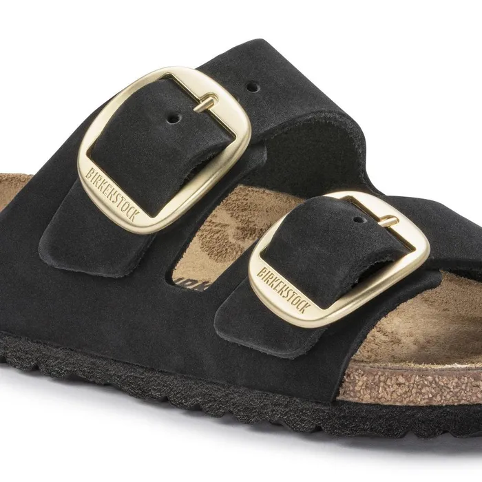 Women Birkenstock TwoStrap Arizona Big Buckle Black
