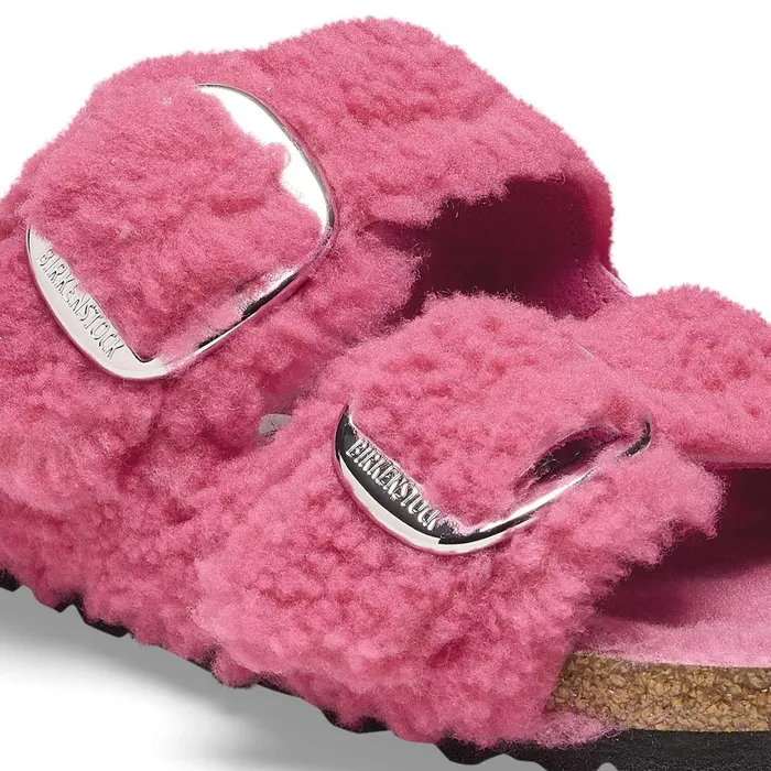 Women Birkenstock TwoStrap Arizona Big Buckle Fuchsia Tulip