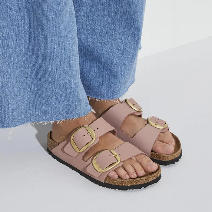 Women Birkenstock TwoStrap Arizona Big Buckle Old Rose