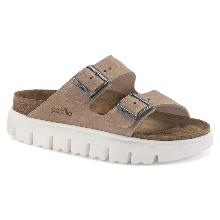 Women Birkenstock TwoStrap Arizona Chunky Warm Sand
