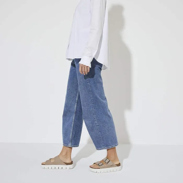 Women Birkenstock TwoStrap Arizona Chunky Warm Sand