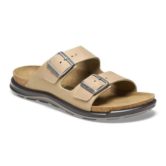 Women Birkenstock TwoStrap Arizona Crosstown Tobacco Brown