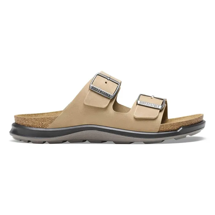 Women Birkenstock TwoStrap Arizona Crosstown Tobacco Brown