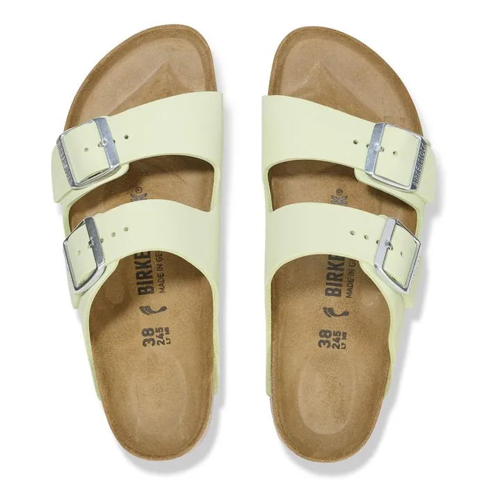 Women Birkenstock TwoStrap Arizona Faded Lime