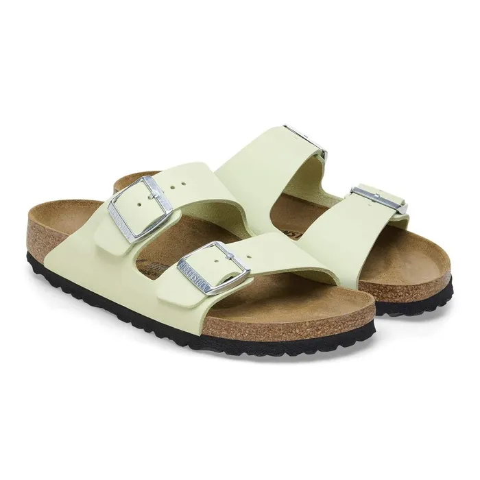 Women Birkenstock TwoStrap Arizona Faded Lime