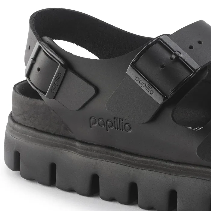 Women Birkenstock TwoStrap Milano Chunky Black