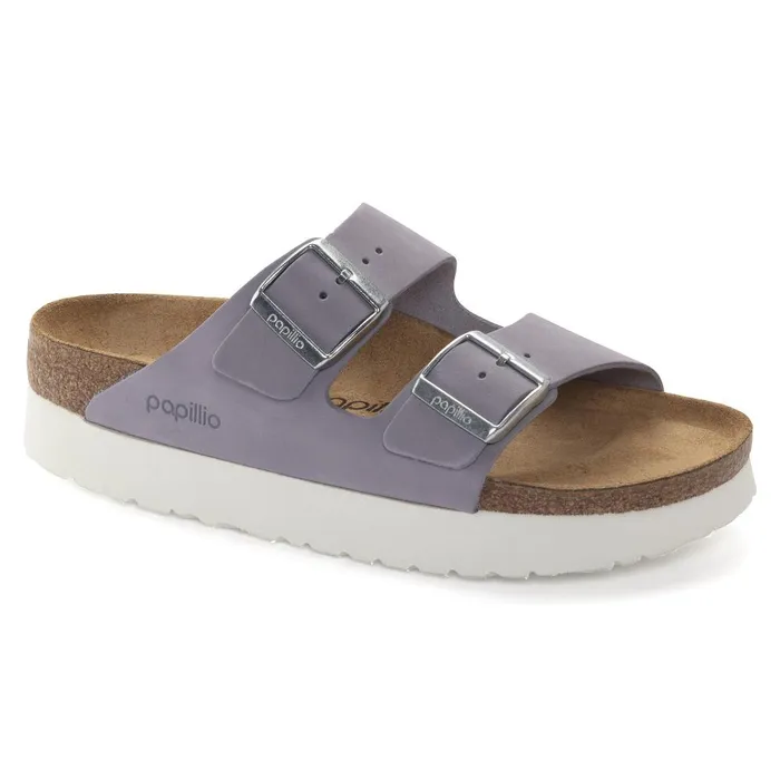 Women Birkenstock Wedges and Platforms Arizona Platform Purple Fog