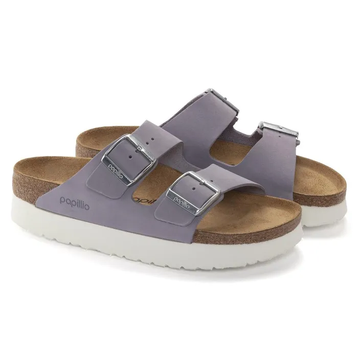 Women Birkenstock Wedges and Platforms Arizona Platform Purple Fog