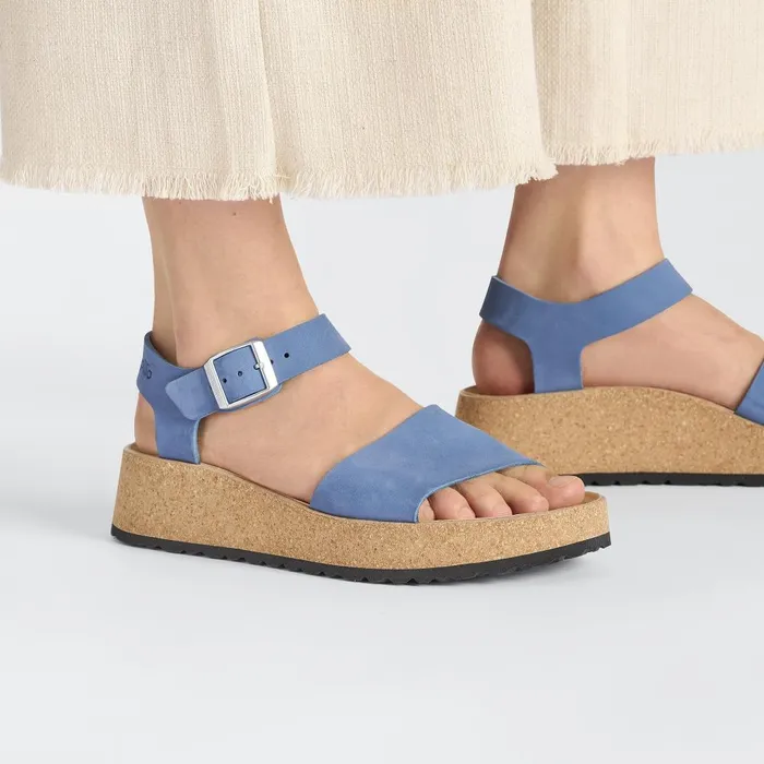 Women Birkenstock Wedges and Platforms Glenda Elemental Blue