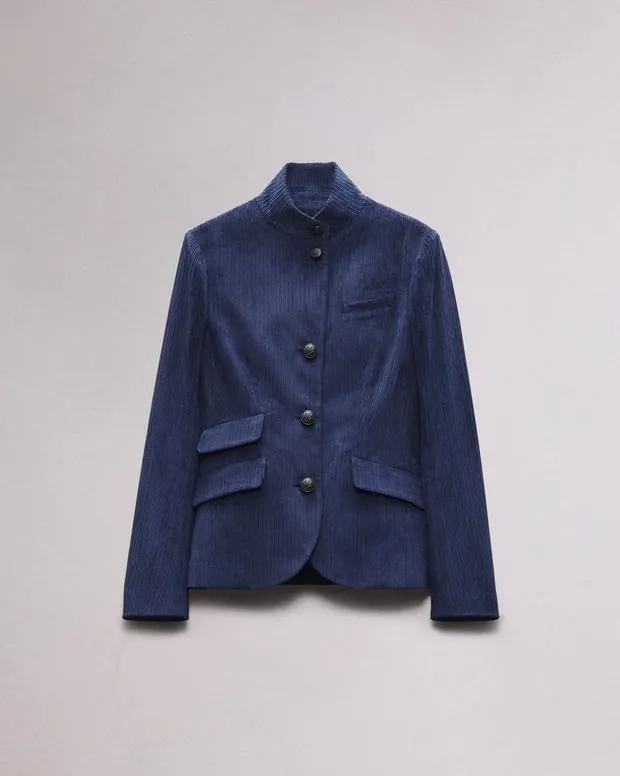 Women Blazers and Vests Rag and Bone Slade Corduroy Blazer Navy