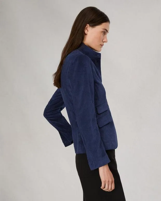 Women Blazers and Vests Rag and Bone Slade Corduroy Blazer Navy