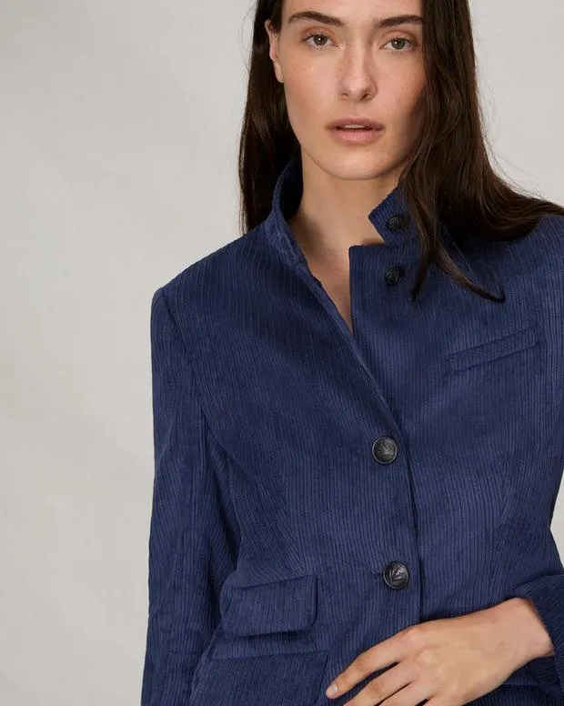 Women Blazers and Vests Rag and Bone Slade Corduroy Blazer Navy