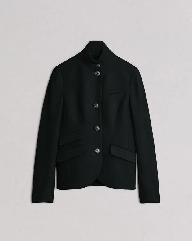 Women Blazers and Vests Rag and Bone Slade Wool Blazer Black