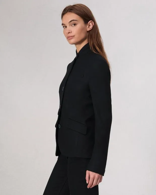 Women Blazers and Vests Rag and Bone Slade Wool Blazer Black
