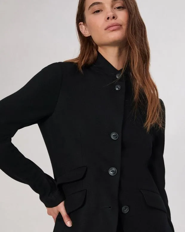 Women Blazers and Vests Rag and Bone Slade Wool Blazer Black