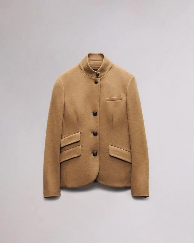 Women Blazers and Vests Rag and Bone Slade Wool Blazer Camel