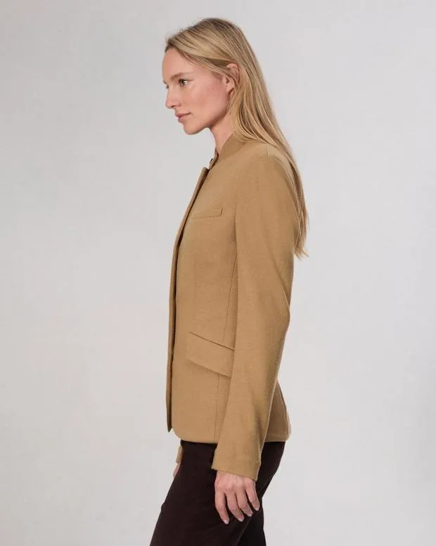 Women Blazers and Vests Rag and Bone Slade Wool Blazer Camel