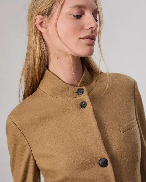 Women Blazers and Vests Rag and Bone Slade Wool Blazer Camel