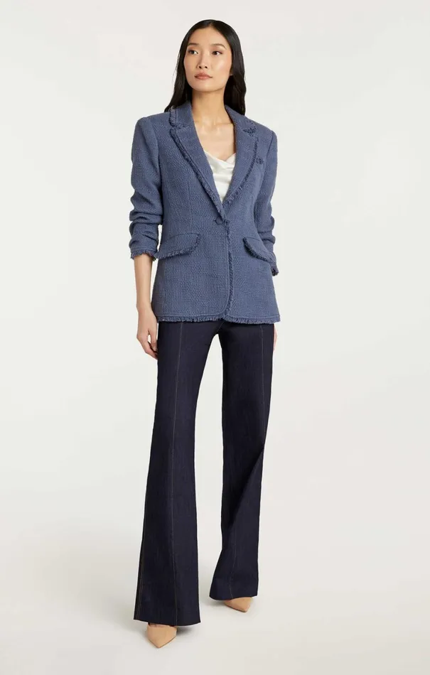Women Blazers Cinq Sept Boucle Khloe Blazer Shadow