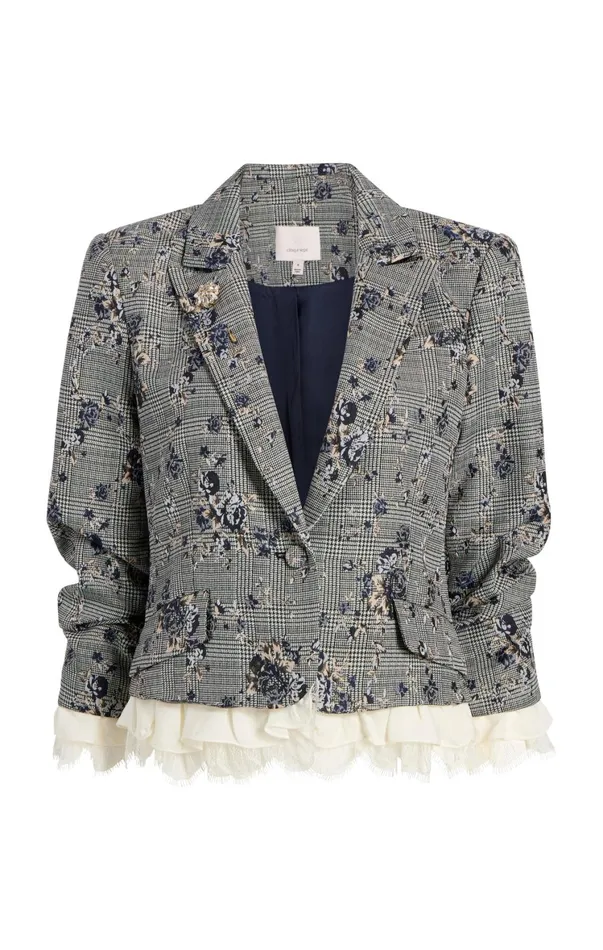 Women Blazers Cinq Sept Hilla Blazer Blue Multi