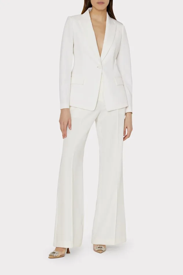 Women Blazers Milly Avery Cady Blazer Ecru