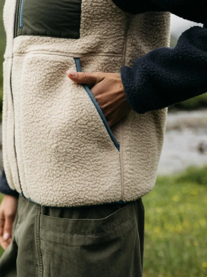 Women Bolster Full Zip Fleece Navyoatmealolive Finisterre Fleece