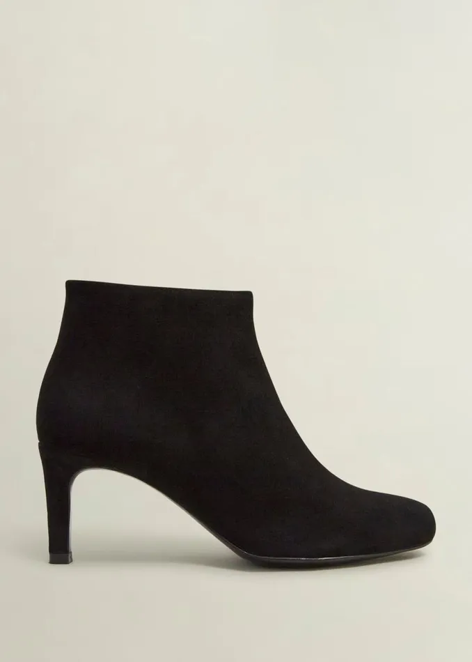 Women Boots Hobbs Lizzie Suede Ankle Boots Black