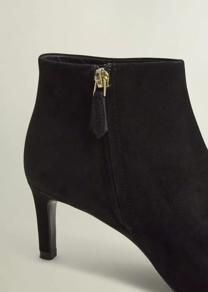 Women Boots Hobbs Lizzie Suede Ankle Boots Black