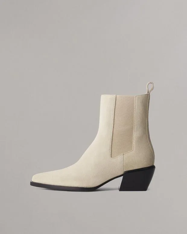 Women Boots Rag and Bone Joni Suede Chelsea Boot Light Sand Suede
