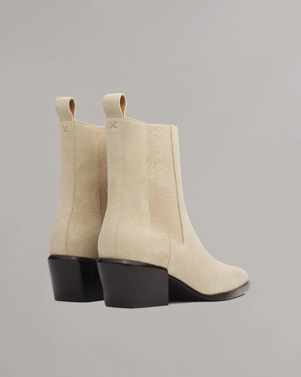 Women Boots Rag and Bone Joni Suede Chelsea Boot Light Sand Suede