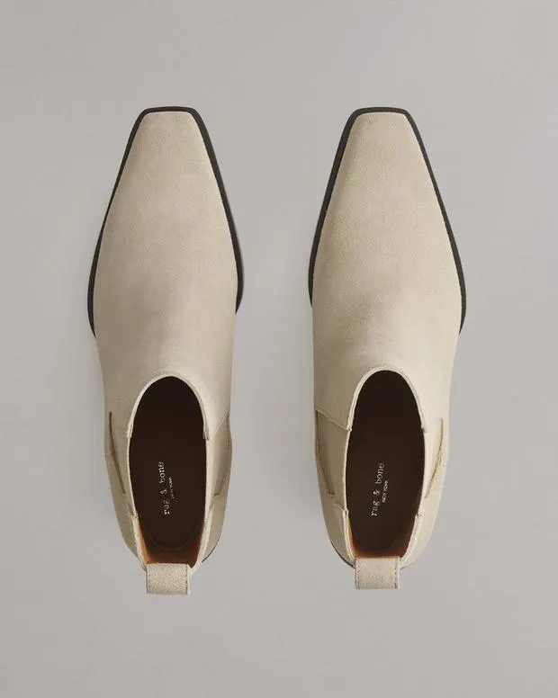 Women Boots Rag and Bone Joni Suede Chelsea Boot Light Sand Suede