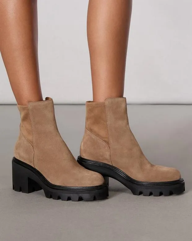 Women Boots Rag and Bone Quinn Chelsea Boot Camel Suede