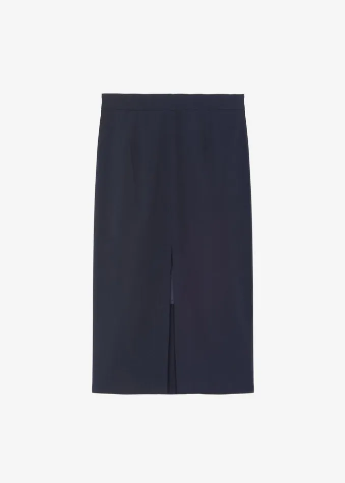 Women Brooklyn Midi Skirt 8211 Navy The Frankie Shop Bottoms