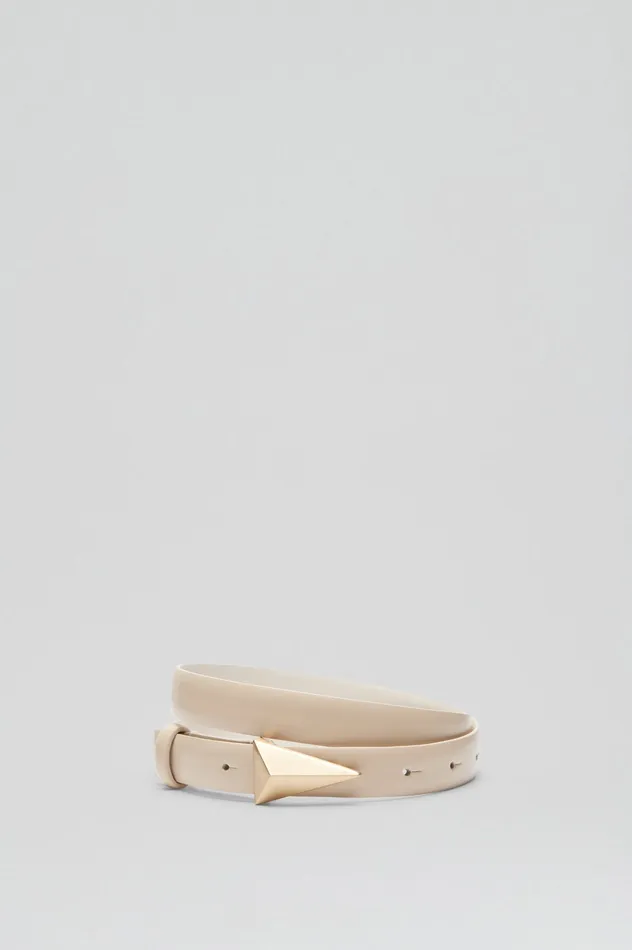 Women BRUSHED TRIANGLE TRIM BELT 2 STONE Leather Scanlan Theodore