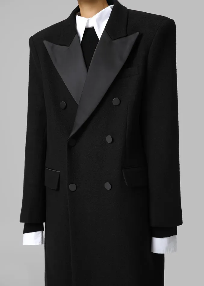 Women Bryce Oversized Coat 8211 Black The Frankie Shop Outerwear