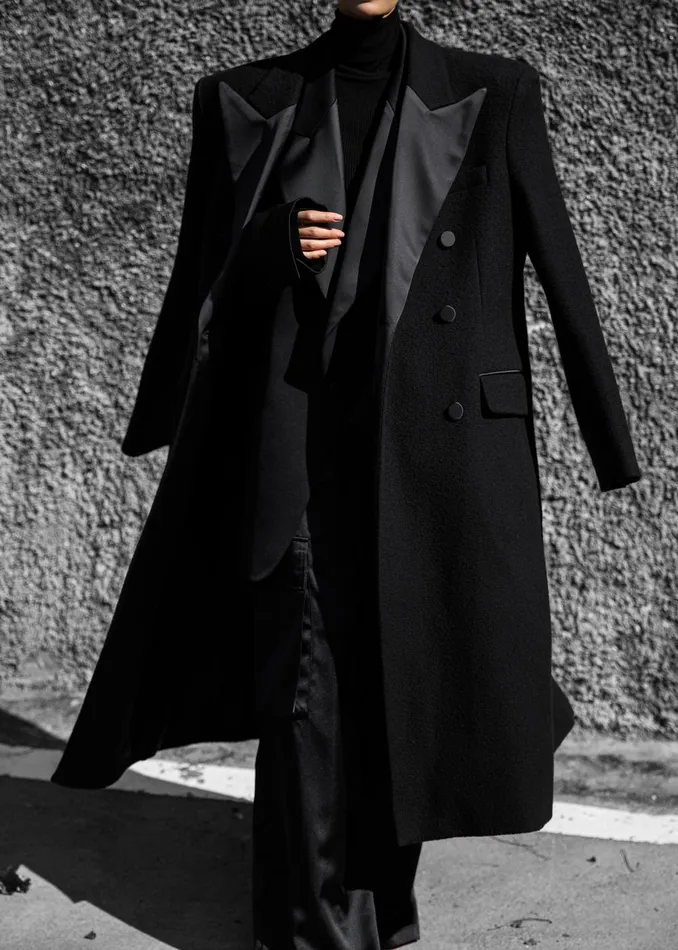 Women Bryce Oversized Coat 8211 Black The Frankie Shop Outerwear