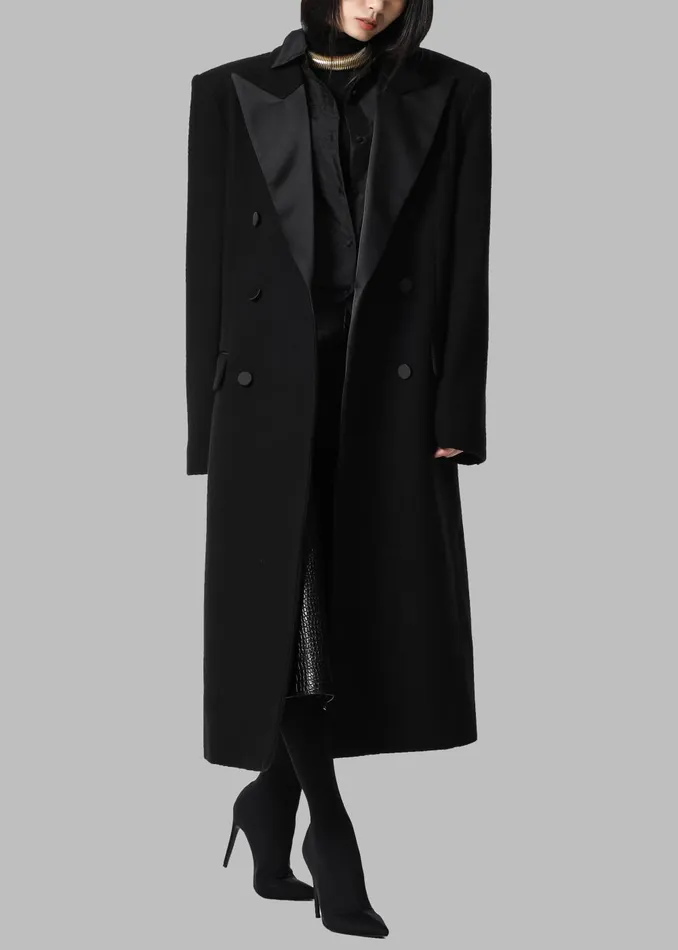 Women Bryce Oversized Coat 8211 Black The Frankie Shop Outerwear
