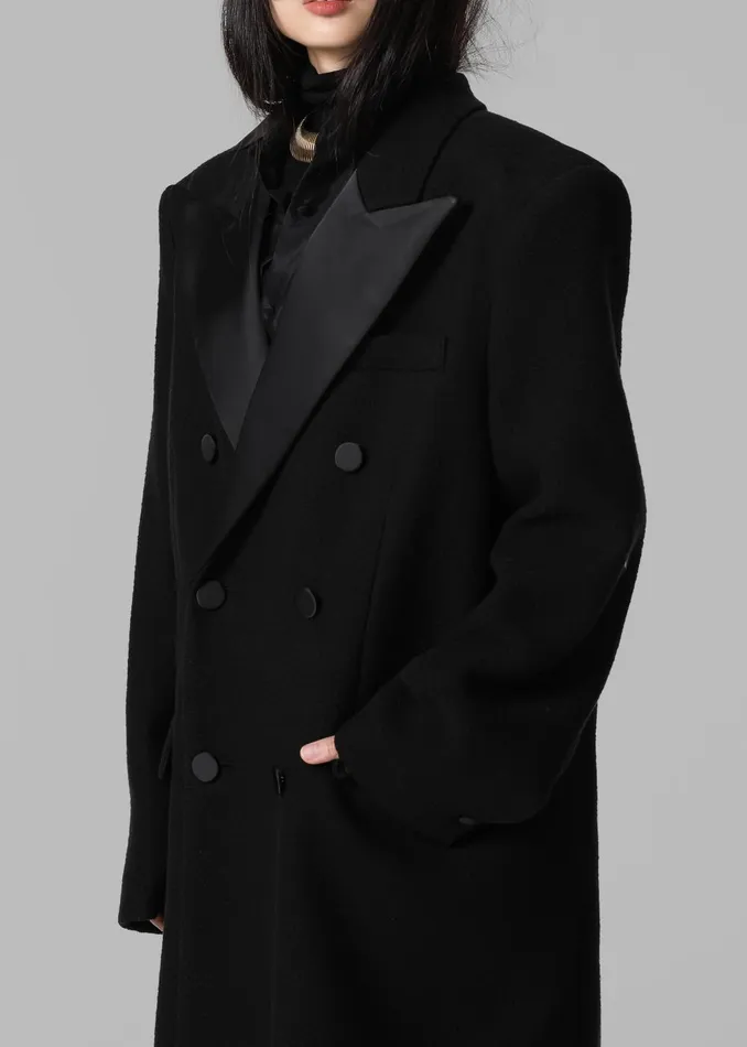 Women Bryce Oversized Coat 8211 Black The Frankie Shop Outerwear