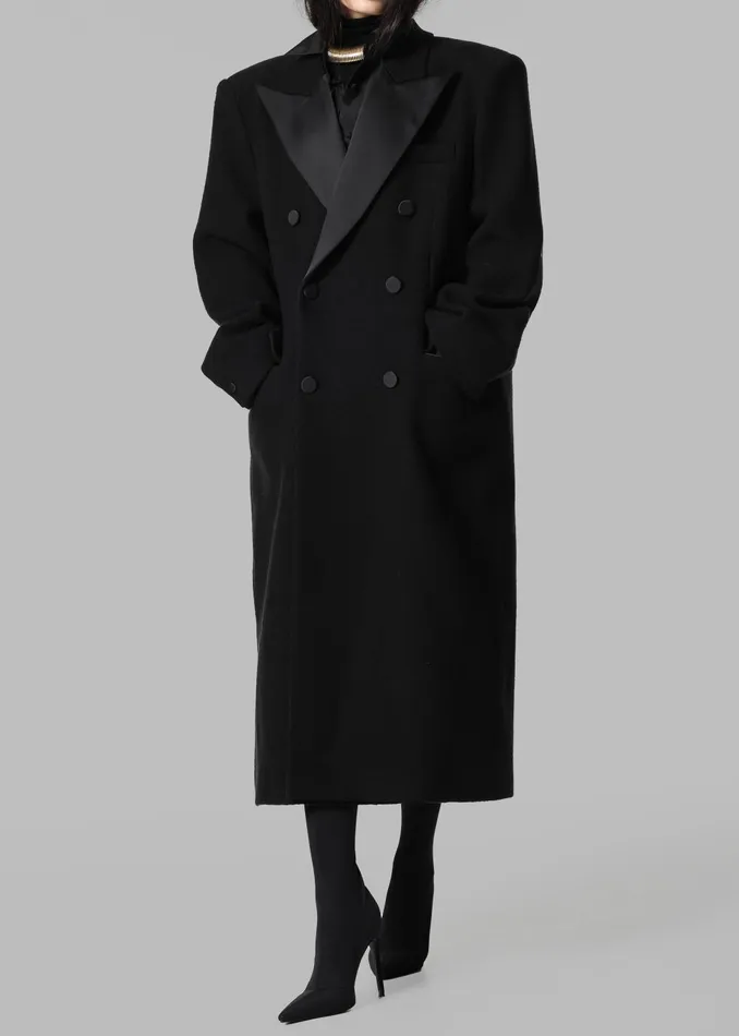 Women Bryce Oversized Coat 8211 Black The Frankie Shop Outerwear