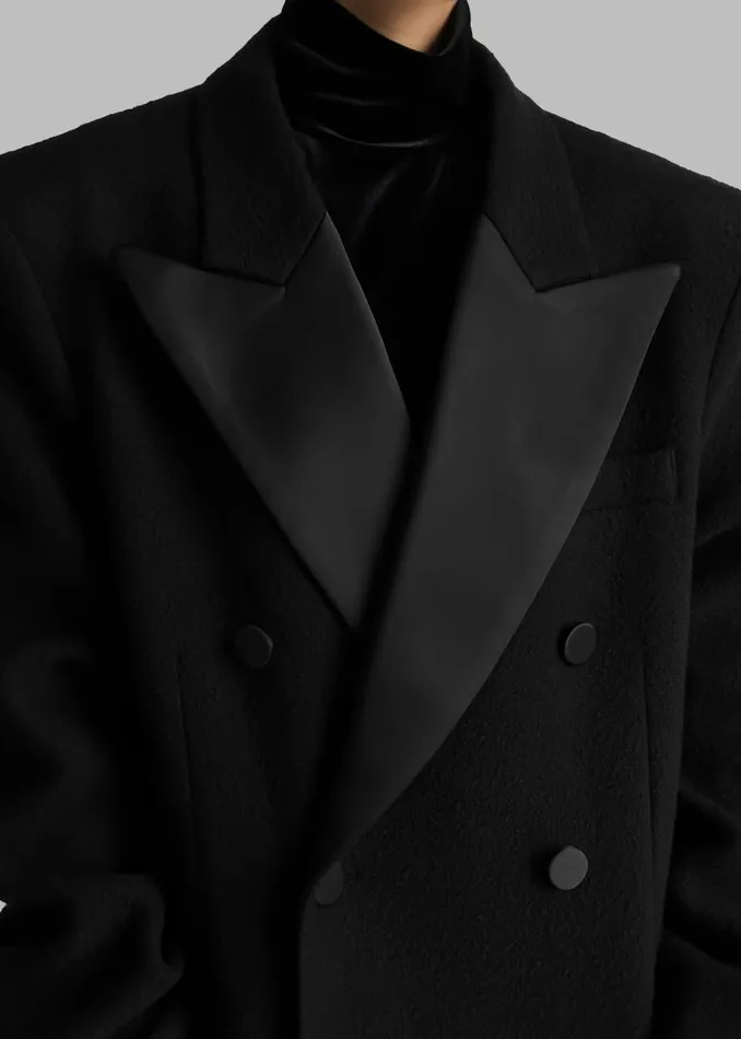 Women Bryce Oversized Coat 8211 Black The Frankie Shop Outerwear