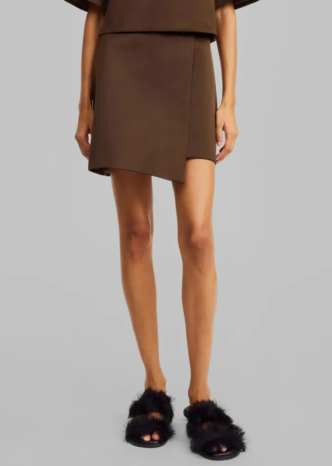 Women By Malene Birger Raye Skirt 8211 Dark Mahogany The Frankie Shop Bottoms