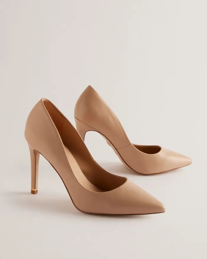 Women CAARAA 8211 Court Shoes With Embellished Heel Beige Ted Baker Heels Women CAARAA 8211 Court Shoes With Embellished Heel Beige Ted Baker Heels