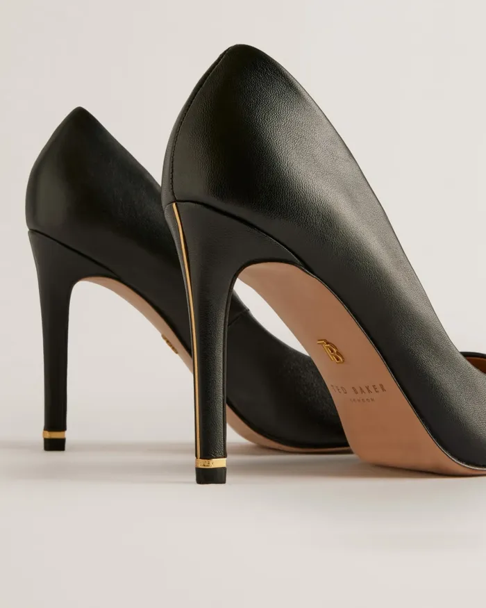 Women CAARAA 8211 Court Shoes With Embellished Heel Black Ted Baker Heels