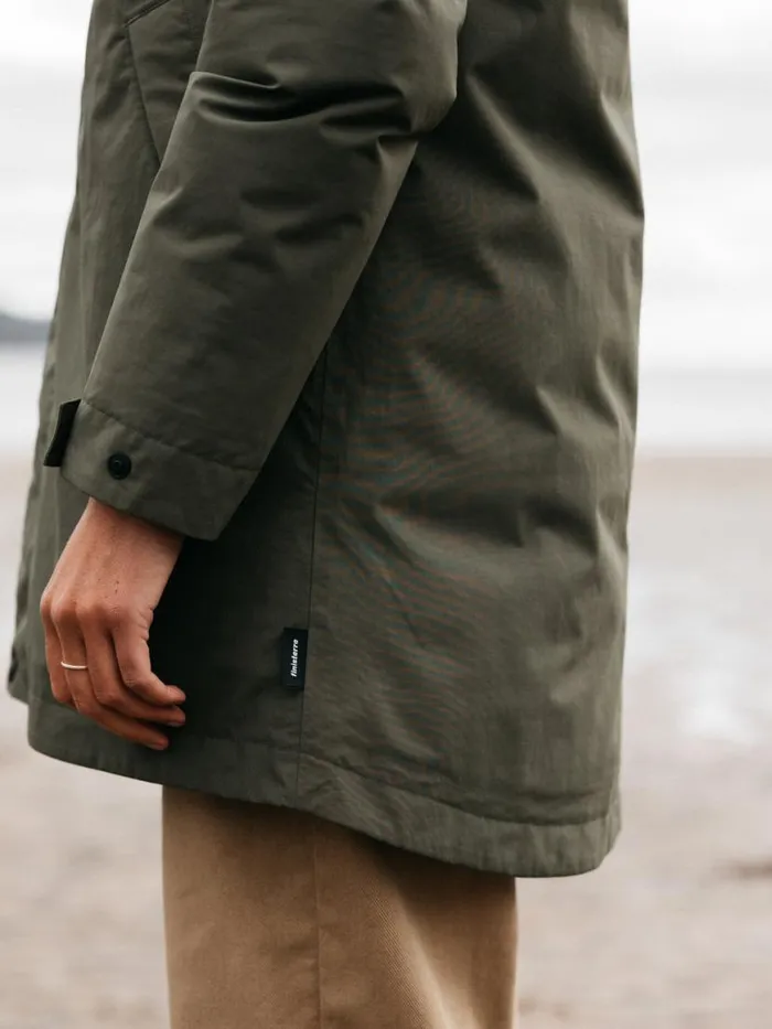 Women Caelus Waterproof Parka Olive Finisterre Jackets Coats and Gilets
